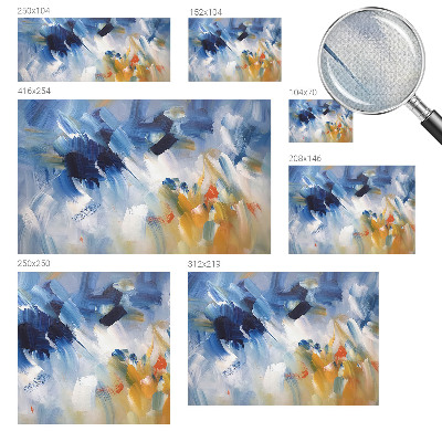 Fotobehang babykamer Kleurrijke penseelstreken