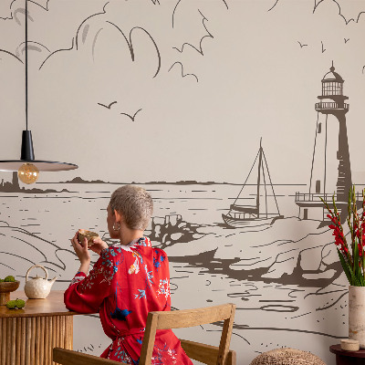 Fotobehang tienerkamer Kustlandschap
