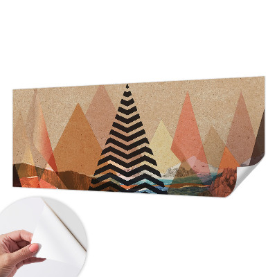 Foto behang voor de keuken Abstract landschap