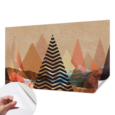 Foto behang voor de keuken Abstract landschap