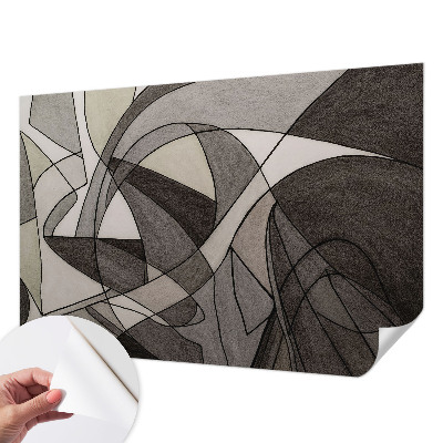Zelfklevend fotobehang op maat met geometrische abstractie als ontwerp