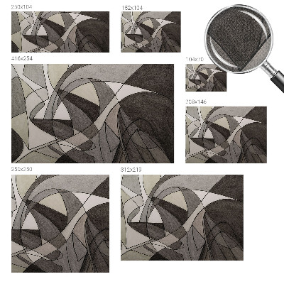Zelfklevend fotobehang op maat met geometrische abstractie als ontwerp