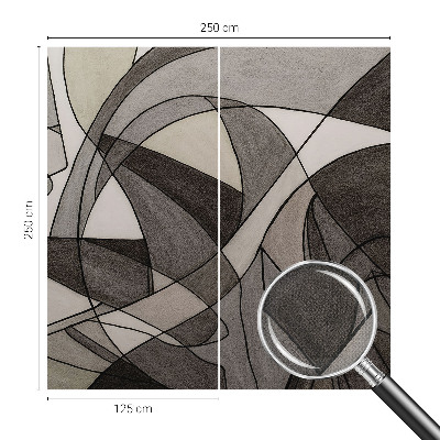 Zelfklevend fotobehang op maat Geometrische abstractie