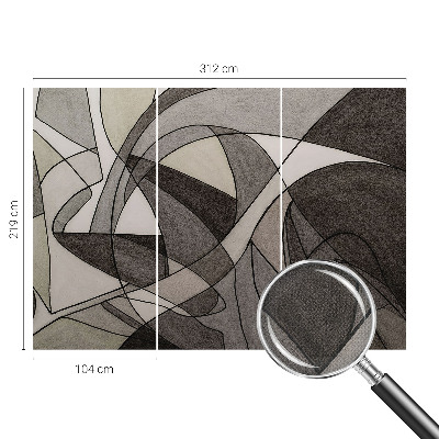 Zelfklevend fotobehang op maat met geometrische abstractie als ontwerp