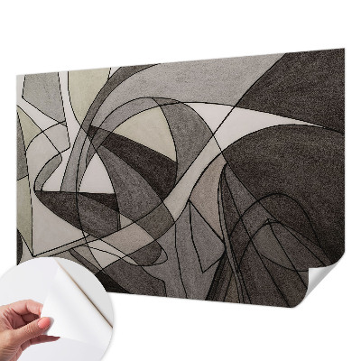 Zelfklevend fotobehang op maat met geometrische abstractie als ontwerp