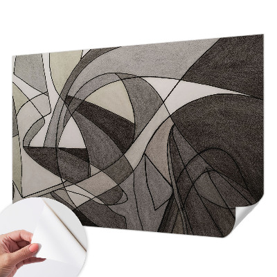 Zelfklevend fotobehang op maat met geometrische abstractie als ontwerp
