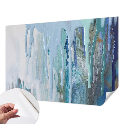 Zelfklevende behangsticker Blauwe watervallen