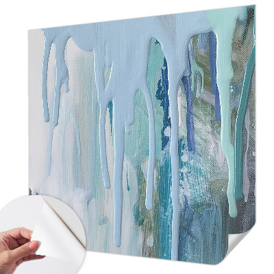 Zelfklevende behangsticker Blauwe watervallen