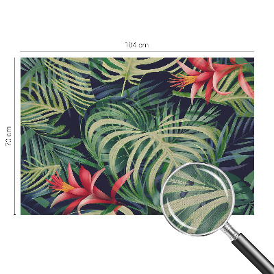 Fotobehang kinderkamer met een exotisch plantenmotief