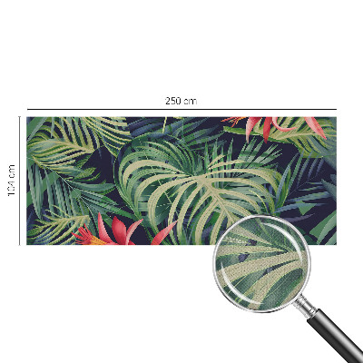 Fotobehang kinderkamer met een exotisch plantenmotief