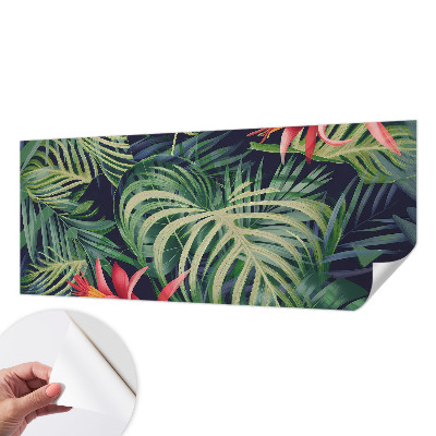 Fotobehang kinderkamer met een exotisch plantenmotief