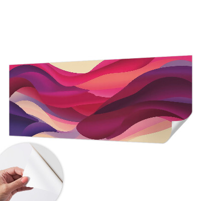 3D fotobehang met een patroon van vloeibare golven