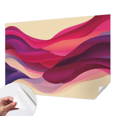3D fotobehang Vloeibare golven