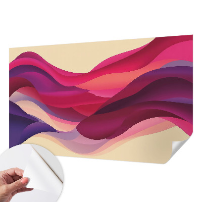 3D fotobehang Vloeibare golven