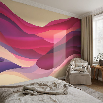 3D fotobehang Vloeibare golven