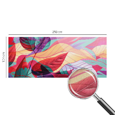 Fotobehang voor de kinderkamer met een abstract bladmotief