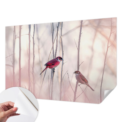 Fotobehang babykamer Vogelpaar