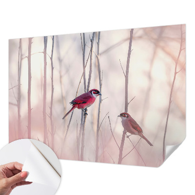 Fotobehang babykamer Vogelpaar