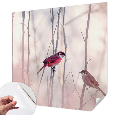 Fotobehang babykamer Vogelpaar