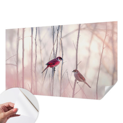 Fotobehang babykamer Vogelpaar