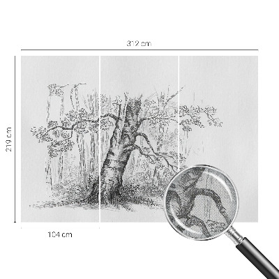 Zelfklevend fotobehang Bosboom