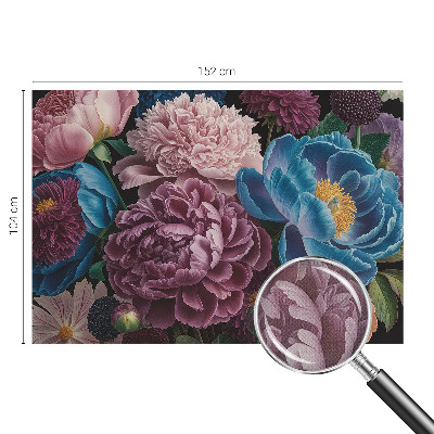 Zelfklevende behangsticker Kleurrijke bloemen