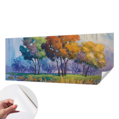 Fotobehang babykamer met abstracte boomprint