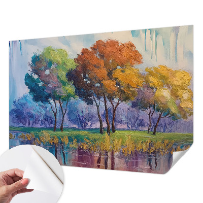Fotobehang babykamer Boomabstractie