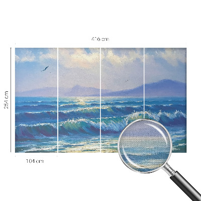 Fotobehang voor de kinderkamer Zeegolven