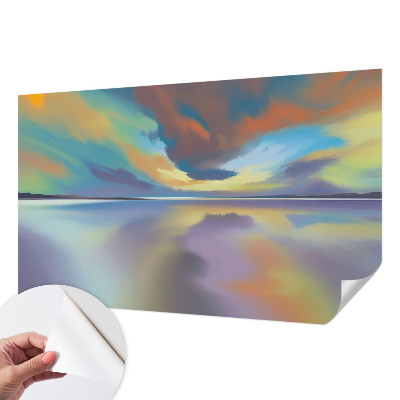 Fotobehang voor kinderkamer Regenboogzonsondergang