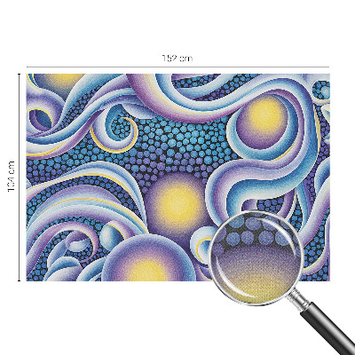 Foto behang voor de keuken Kleurrijke wervelingen