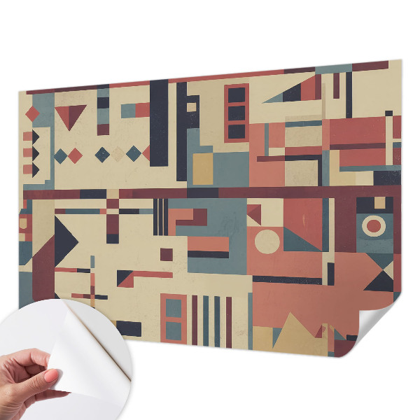 Zelfklevend fotobehang met een abstracte compositie