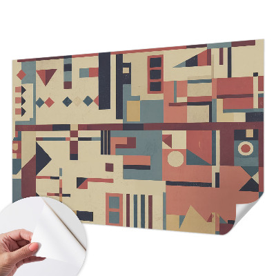 Zelfklevend fotobehang met een abstracte compositie