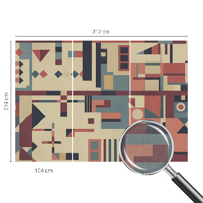 Zelfklevend fotobehang met een abstracte compositie