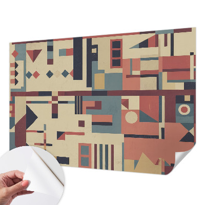 Zelfklevend fotobehang met een abstracte compositie