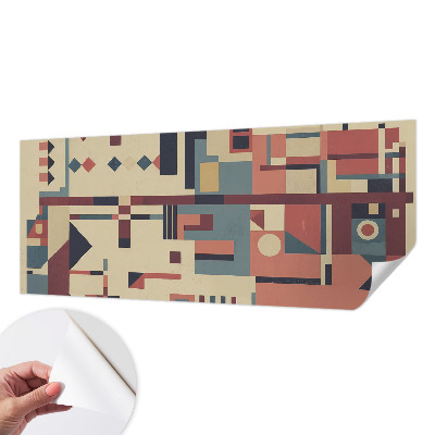 Zelfklevend fotobehang met een abstracte compositie