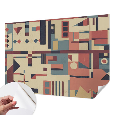 Zelfklevend fotobehang met een abstracte compositie