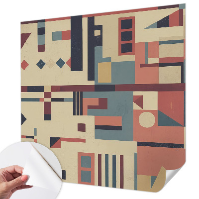Zelfklevend fotobehang met een abstracte compositie