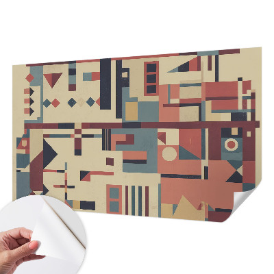 Zelfklevend fotobehang met een abstracte compositie
