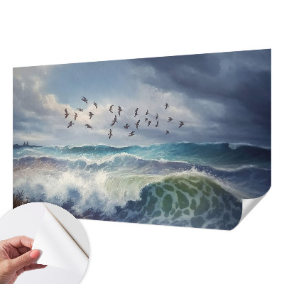 Fotobehang zelfklevend Zeegolven