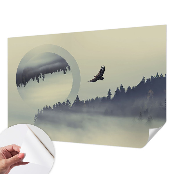 Zelfklevend fotobehang op maat Boslandschap