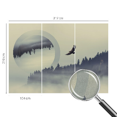 Zelfklevend fotobehang op maat Boslandschap