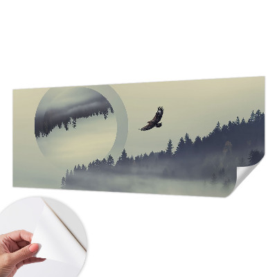 Zelfklevend fotobehang op maat Boslandschap