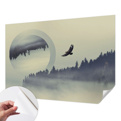 Zelfklevend fotobehang op maat Boslandschap