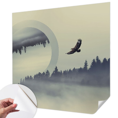 Zelfklevend fotobehang op maat Boslandschap