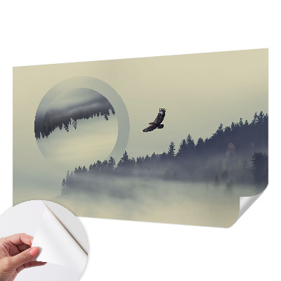 Zelfklevend fotobehang op maat Boslandschap