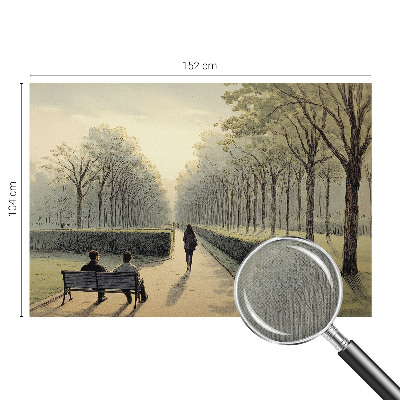 Foto behang voor de keuken Park vrede