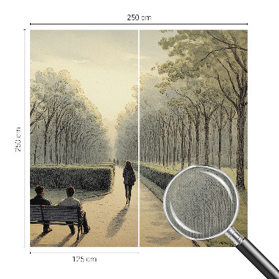 Foto behang voor de keuken Park vrede