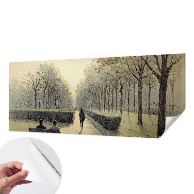 Foto behang voor de keuken met het motief 'Park Vrede'