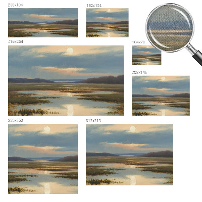 Zelfklevend fotobehang met een atmosferisch landschap als motief
